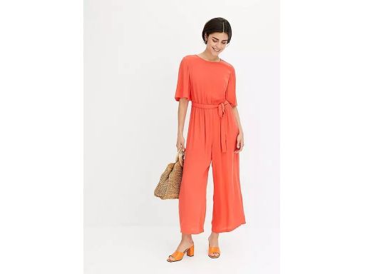 B.P.C kombinezon 7/8 krepowany czerwony 48.