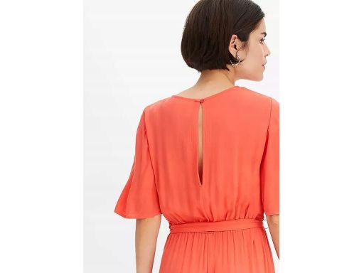 B.P.C kombinezon 7/8 krepowany czerwony 48.