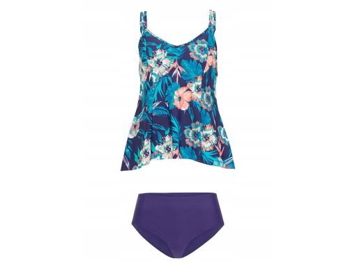 B.P.C tankini granatowe w kolorowe wzory ^46