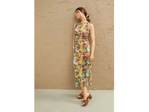 B.P.C sukienka z siateczki midi kolorowa r.40/42