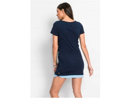 B.P.C granatowa sukienka shirtowa 2w1 40/42.