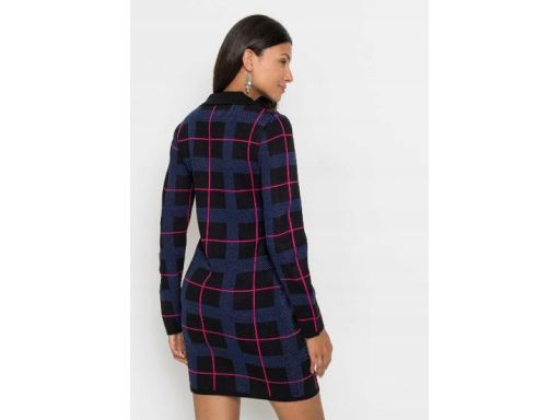 B.P.C sukienka dzianinowa w kratę 36/38.