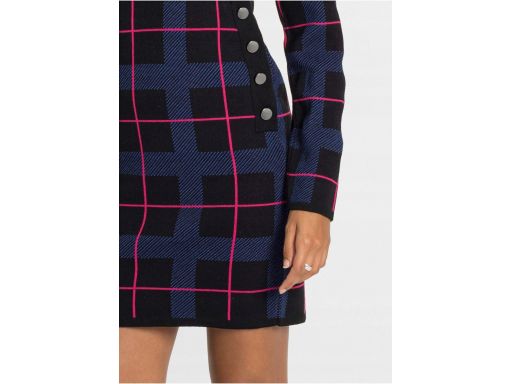 B.P.C sukienka dzianinowa w kratę 36/38.