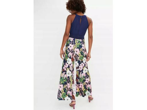 B.P.C kombinezon z koronką w pasie i kwiecistym nadrukiem r.48/50