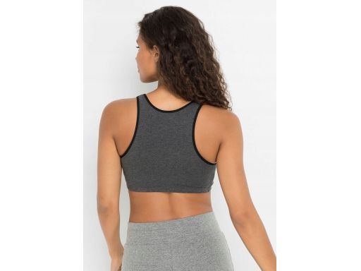 B.P.C biustonosz bustier do karmienia miękki antracytowy top ^36/38