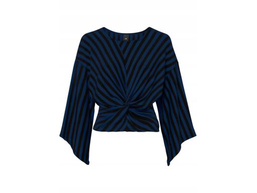 B.P.C bluzka czarno-granatowa w paski 32/34.