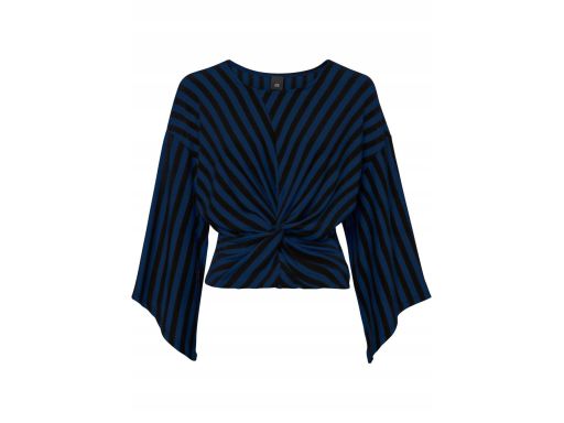 B.P.C bluzka czarno-granatowa w paski 32/34.