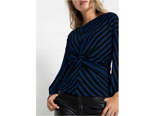 B.P.C bluzka czarno-granatowa w paski 32/34.