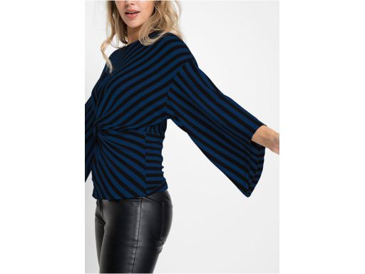 B.P.C bluzka czarno-granatowa w paski 32/34.