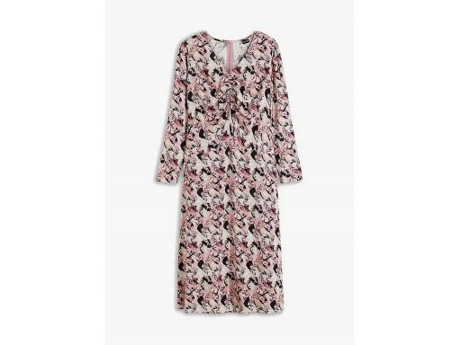 B.P.C sukienka midi z wiskozy we wzory roślinne ^40