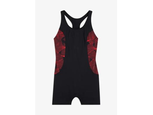 B.P.C kombinezon kąpielowy czarny w czerwone wzorki r.46