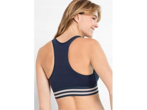 B.P.C biustonosz sportowy bustier bokserka granatowy 36/38