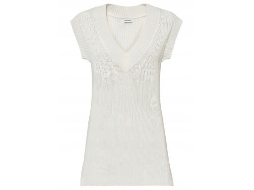 B.P.C kamizelka dzianinowa śmietankowa 36/38.