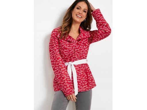 B.P.C cienka damska kurtka z napisami 38.