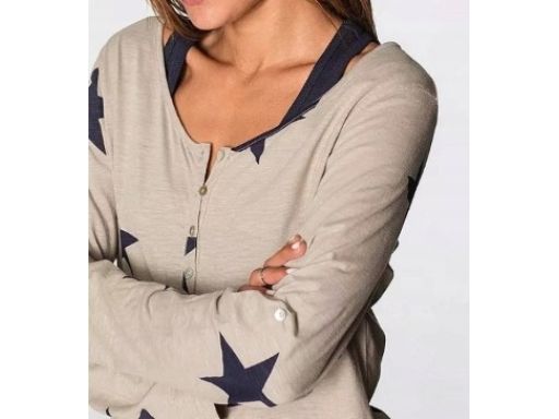 B.P.C szara bluzka w gwiazdki bawełna 44/46