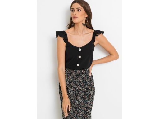 B.P.C bluzka czarna z guzikami r.50