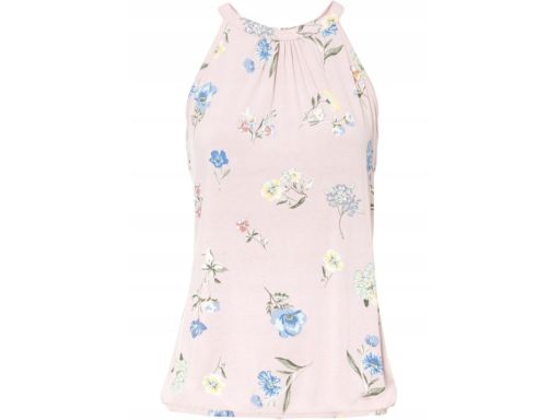 AG4890 top z nadrukiem różowy ^40/42