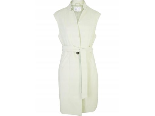 B.P.C długa kamizelka flauszowa pistacjowa ^46