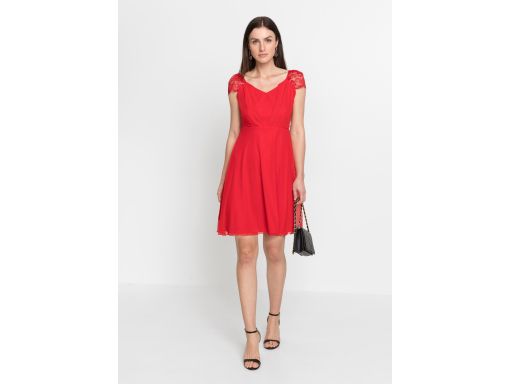 Czerwona sukienka z siateczki r.36/38