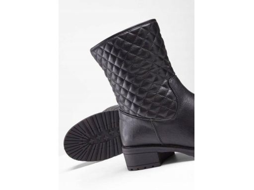 B.P.C botki damskie czarne pikowane ^40