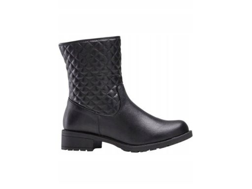 B.P.C botki damskie czarne pikowane ^40