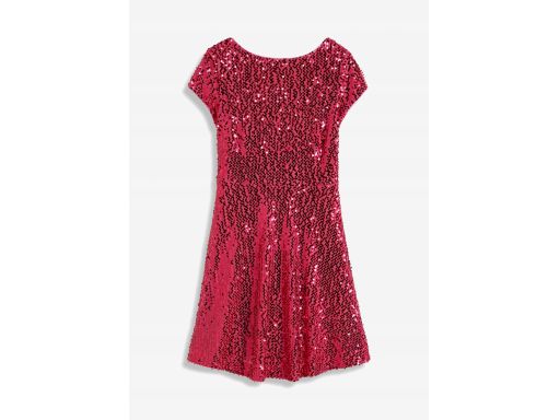 B.P.C sukienka cekinowa różowa dekolt na plecach r.40/42