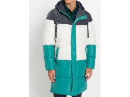 B.P.C długa kurtka męska pikowana z kapturem ^56