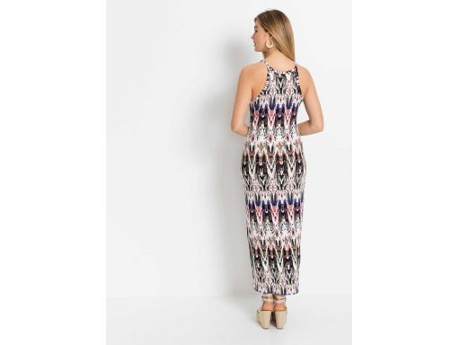 B.P.C sukienka długa z wiskozy we wzory 40/42.