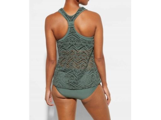 B.P.C tankini oliwkowe ażurowe z figami 42.