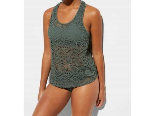 B.P.C tankini oliwkowe ażurowe z figami 42.