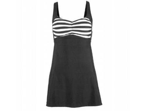B.P.C top tankini czarno-białe w paski r.40