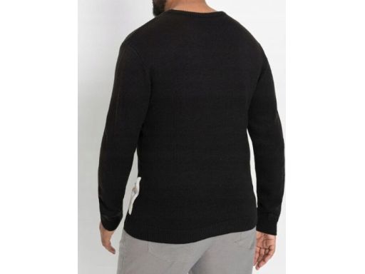 B.P.C sweter męski czarny w świąteczny wzór z dzwoneczkami ^44/46, S
