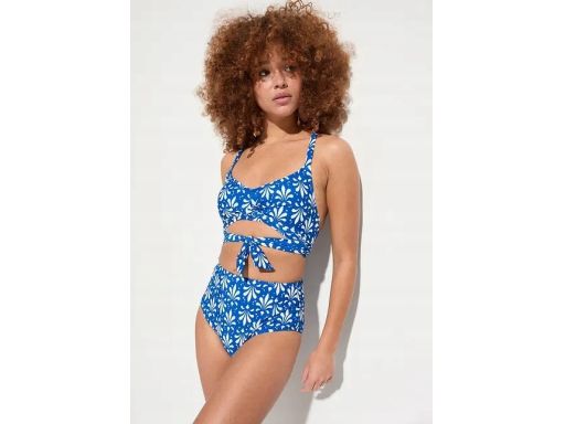 B.P.C bikini niebieskie we wzory wiązane ^42