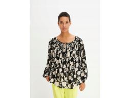 B.P.C bluzka rozkloszowana we wzory r.38