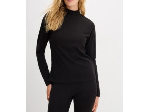 B.P.C bluzka termiczna czarna prążkowana r.48/50