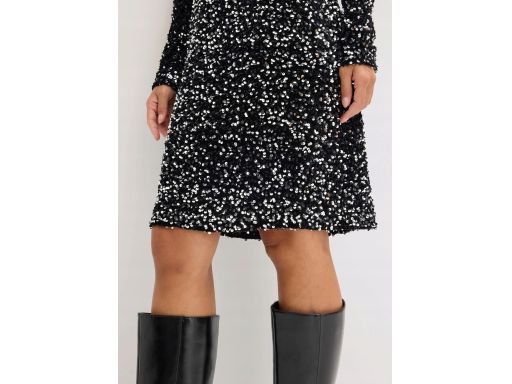 B.P.C sukienka ze stójką cekinowa 36/38.