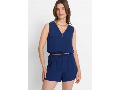 B.P.C kombinezon granatowy ze złotym paskiem ^34