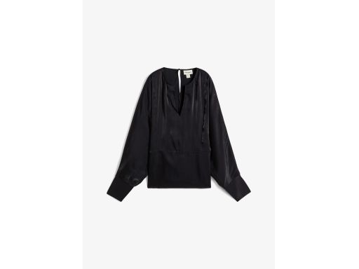 B.P.C satynowa czarna bluzka r.46