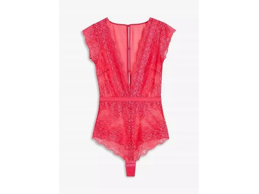 B.P.C body koronkowe ze stringami różowe ^40/42