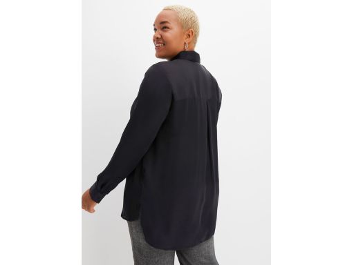 B.P.C satynowa koszula czarna długa 38