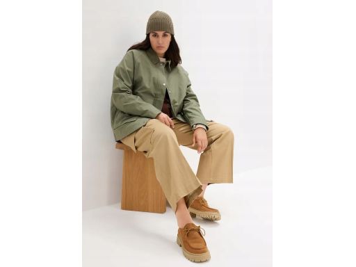 B.P.C kurtka khaki z kołnierzykiem sztruksowym ^52