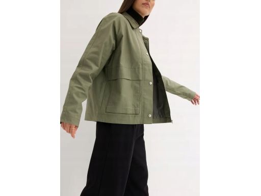 B.P.C kurtka khaki z kołnierzykiem sztruksowym ^52