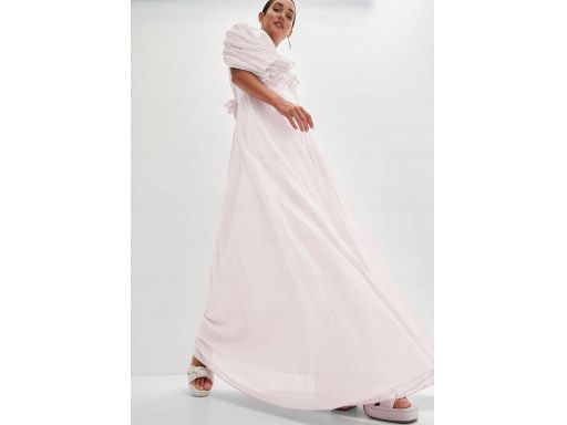 B.P.C sukienka różowa tiulowa plisowana 38.