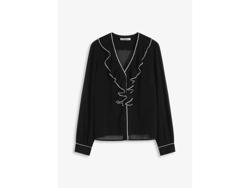 B.P.C bluzka szyfonowa z falbankami r.40