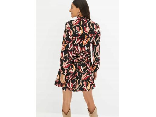 B.P.C sukienka mini z marszczeniem we wzory 40.