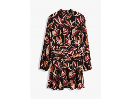 B.P.C sukienka mini z marszczeniem we wzory 40.