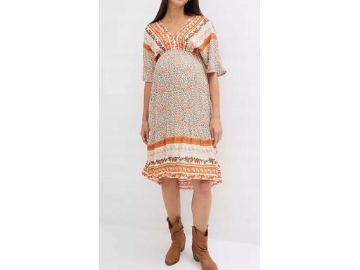 B.P.C sukienka ciążowa asymetryczna kolorowa ^44