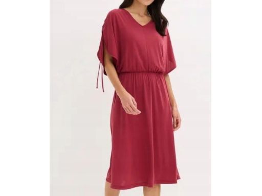 B.P.C sukienka midi bordowa 40/42.