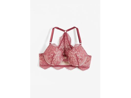 B.P.C biustonosz usztywniany koronkowy zapięcie przód ^90B