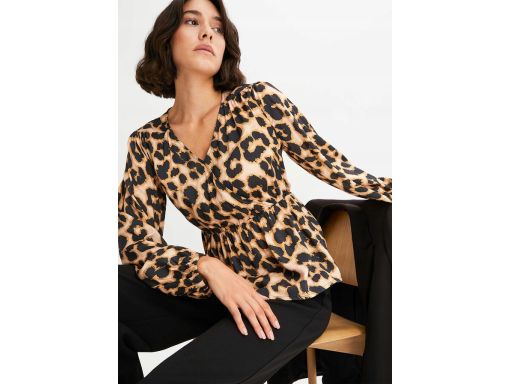B.P.C bluzka w cętki z wiskozy 44.